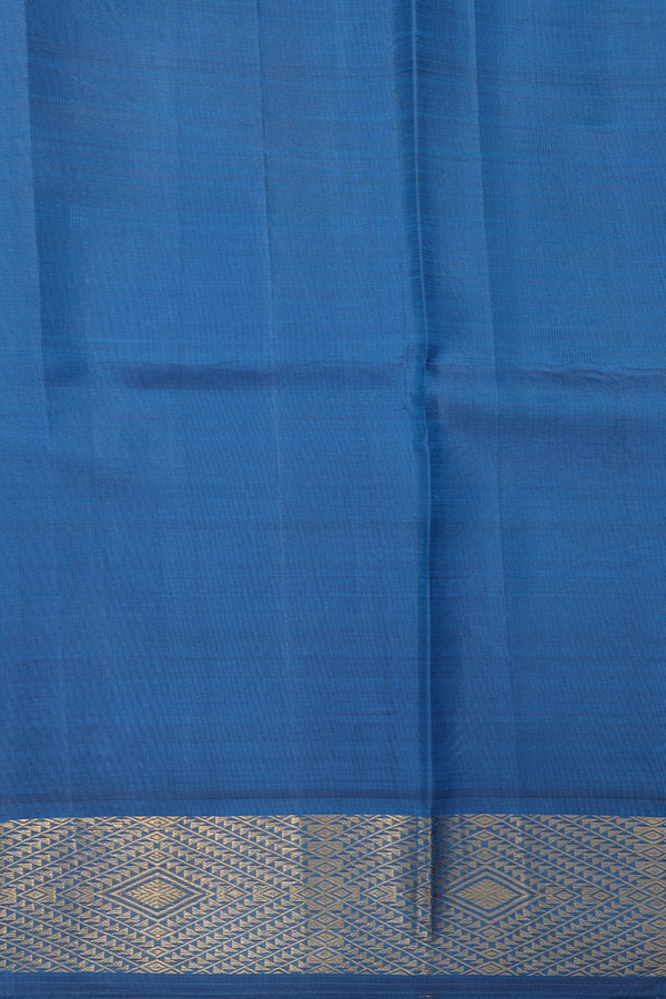 Kanchipuram Silk Saree In Yellow With Contrast Border