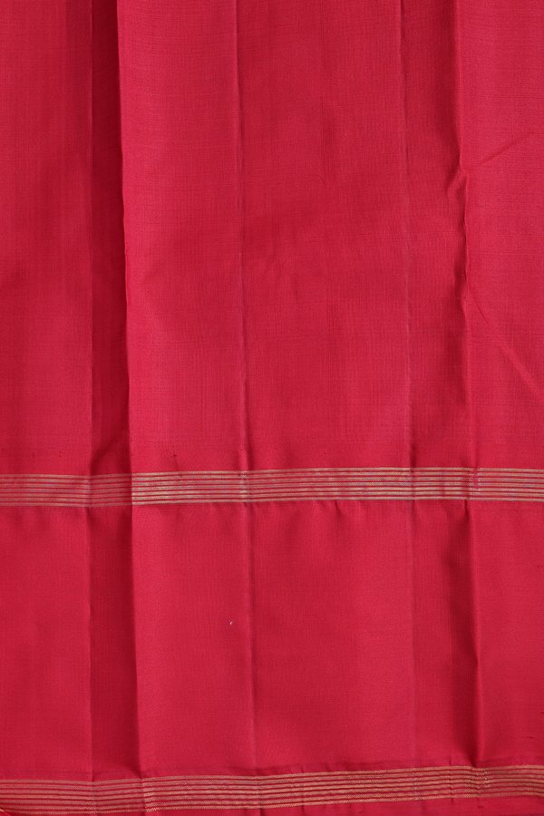 Kanchipuram Silk Saree In Yellow With Contrast Border