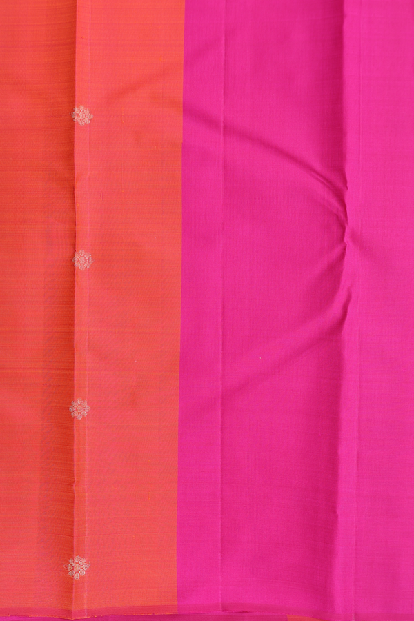 Kanchipuram Silk Saree In Yellow With Malli Moggu Buttas