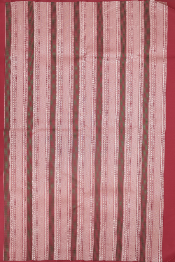 Kanchipuram Silk Saree In Yellow With Parrot Buttas