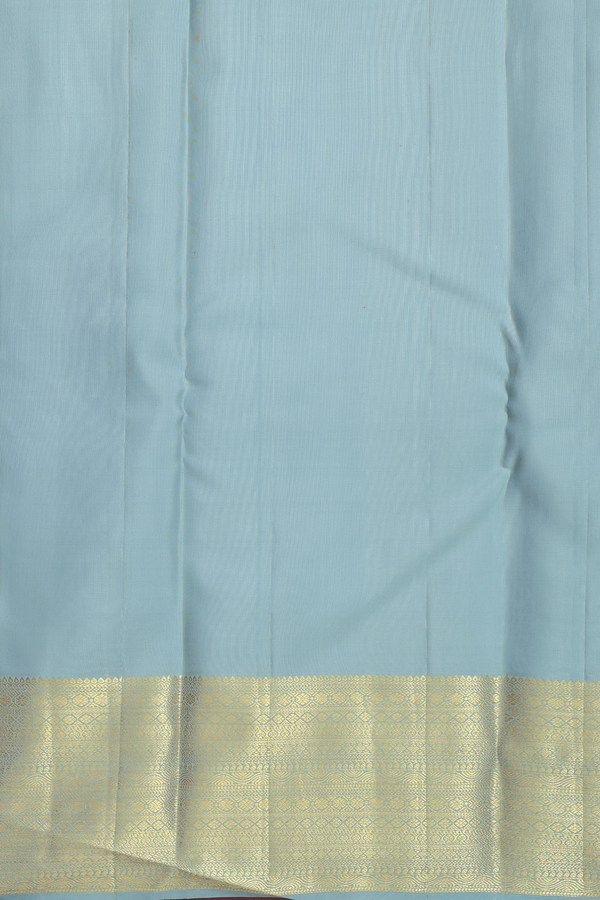 Kanchipuram Silk Saree Light Sage Green With Brocade Design