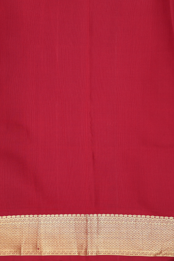 Kanchipuram Silk Saree Light Yellow With Floral Hand Painted