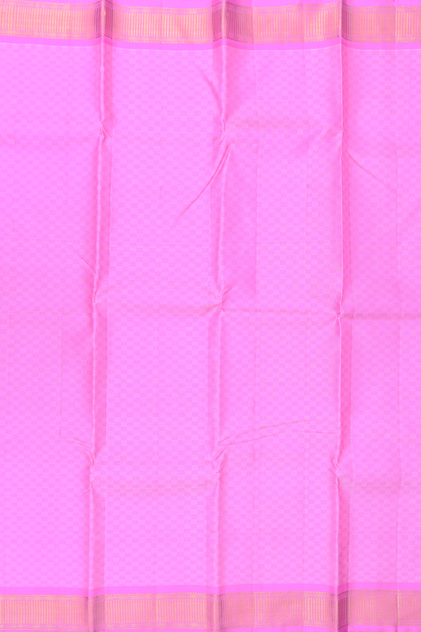 Kanchipuram Silk Saree Lotus Pink Paai Madippu Kattai Design