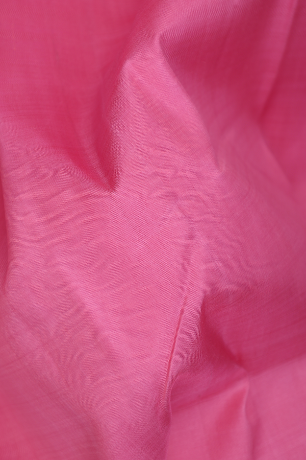 Kanchipuram Silk Saree In Lotus Pink With Zari Border