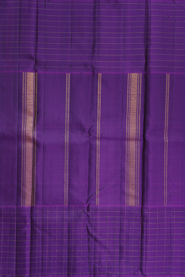 Kanchipuram Silk Saree In Multicolor With Muppagam Design