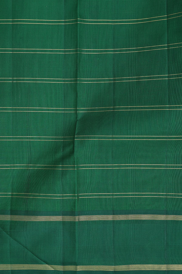 Kanchipuram Silk Saree Orange And Magenta With Checks Design
