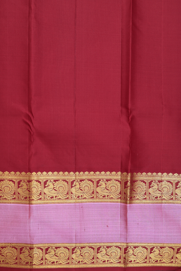 Kanchipuram Silk Saree Parrot Green With Rettai Pettu Border