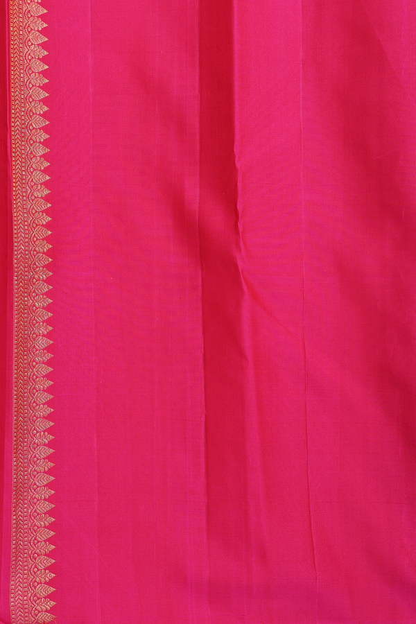 Kanchipuram Silk Saree Pastel Brown With Half And Half Design