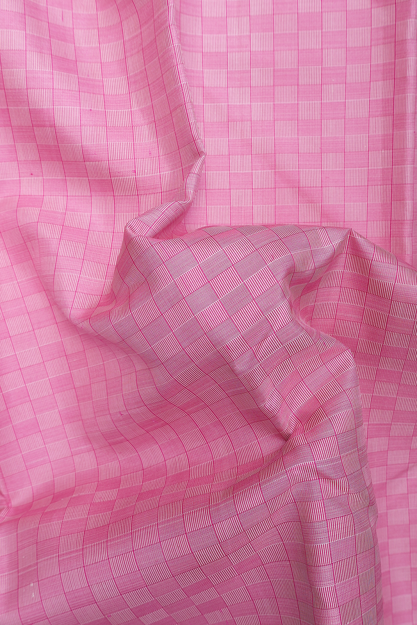 Kanchipuram Silk Saree Pastel Pink With Paai Madippu Kattai