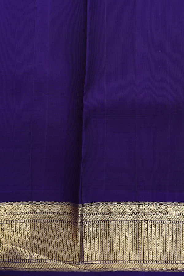 Kanchipuram Silk Saree Plain Rani Pink With Contrast Border