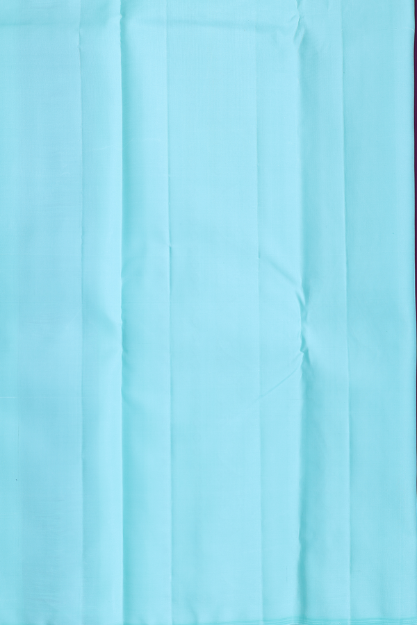 Kanchipuram Silk Saree Plum Purple Along Stripes With Buttas