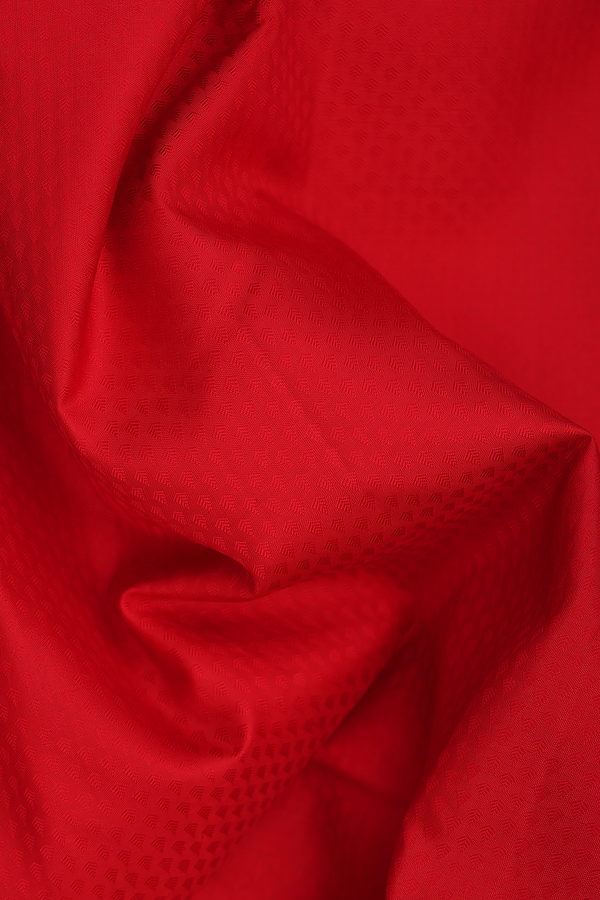 Kanchipuram Silk Saree Red With Jacquard Pattern