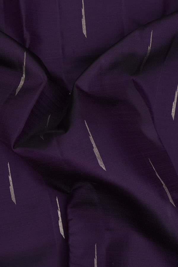 Kanchipuram Silk Saree Regal Purple With Malli Moggu Buttas