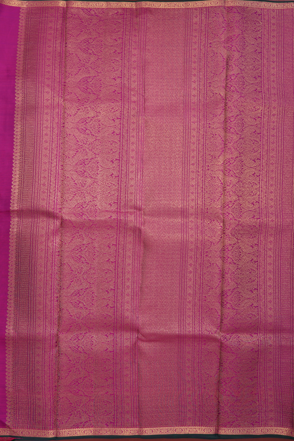 Kanchipuram Silk Saree Regal Purple With Vanasingaram Design