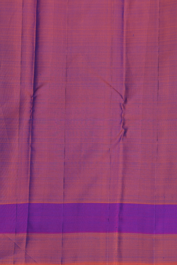 Kanchipuram Silk Saree Royal Blue With Stripes Design