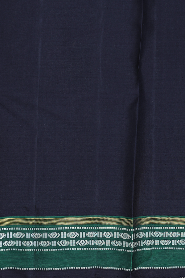 Kanchipuram Silk Saree Sunflower Yellow With Stripes Design