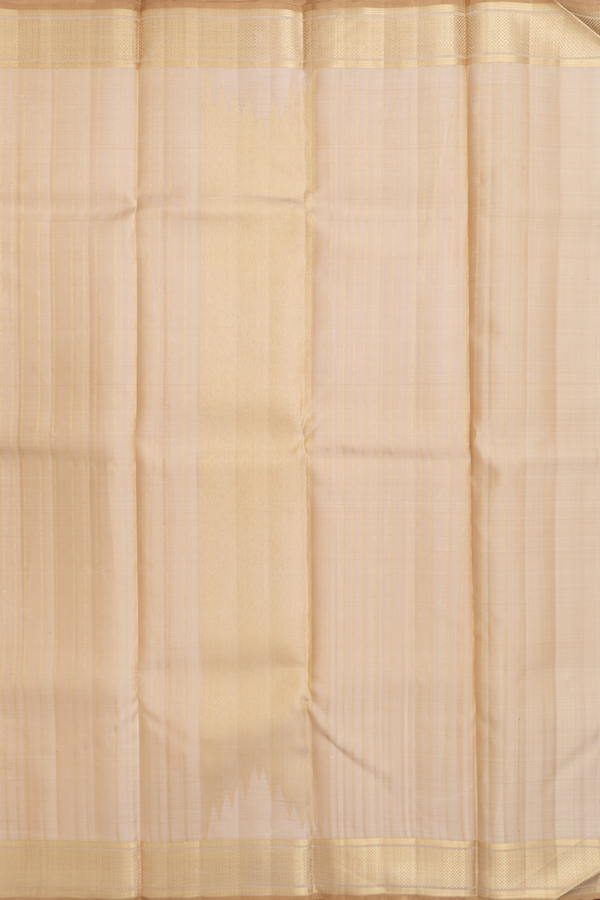 Kanchipuram Silk Saree In Tan Brown With Brocade Design