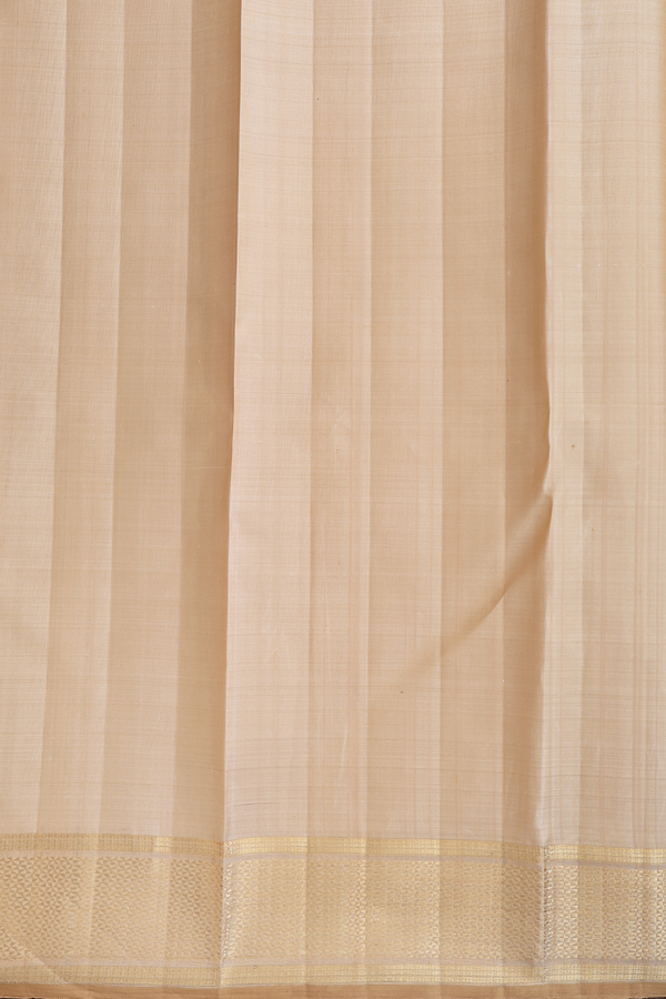 Kanchipuram Silk Saree In Tan Brown With Brocade Design