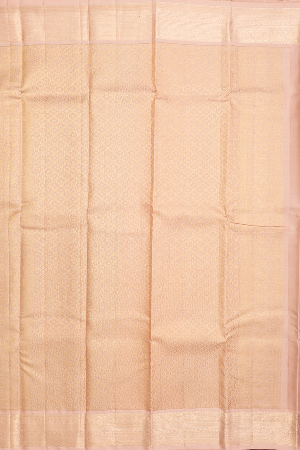 Kanchipuram Silk Saree Teal Blue With Iruthalai Pakshi Buttas