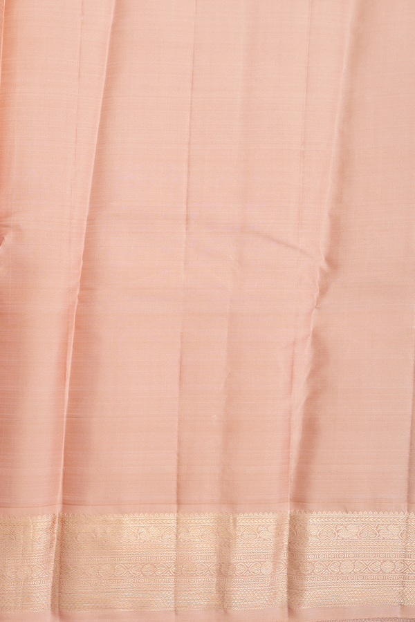 Kanchipuram Silk Saree Teal Blue With Iruthalai Pakshi Buttas