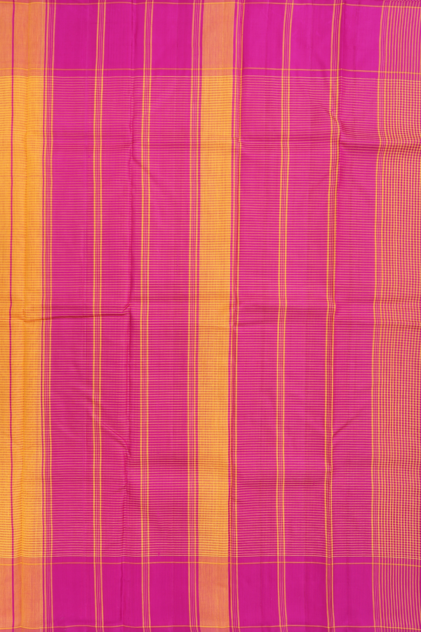 Koorainadu Silk Cotton Saree In Pink And Orange With Checks