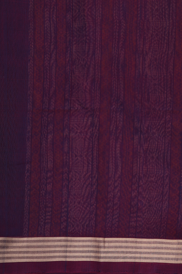 Kora Silk Cotton Saree In Dual Tone With Floral Buttas