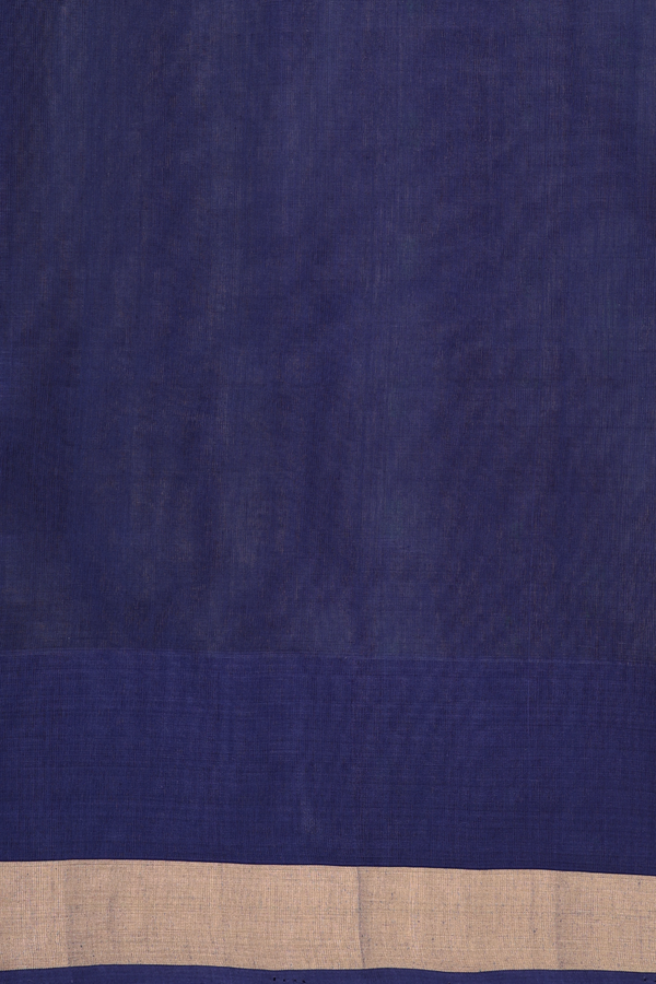 Kora Silk Cotton Saree In Grey With Zari Buttas
