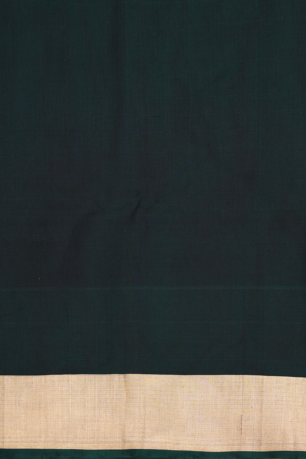 Kora Silk Cotton Saree In Plum Purple With Stripes Design