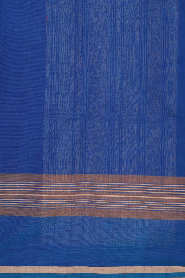 Kora Silk Cotton Saree In Purple With Diamond Buttis