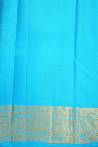 Korvai Border Plain Honey Yellow Kanchipuram Silk Saree