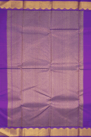 Korvai Zari Border Plain Lime Green Kanchipuram Silk Saree
