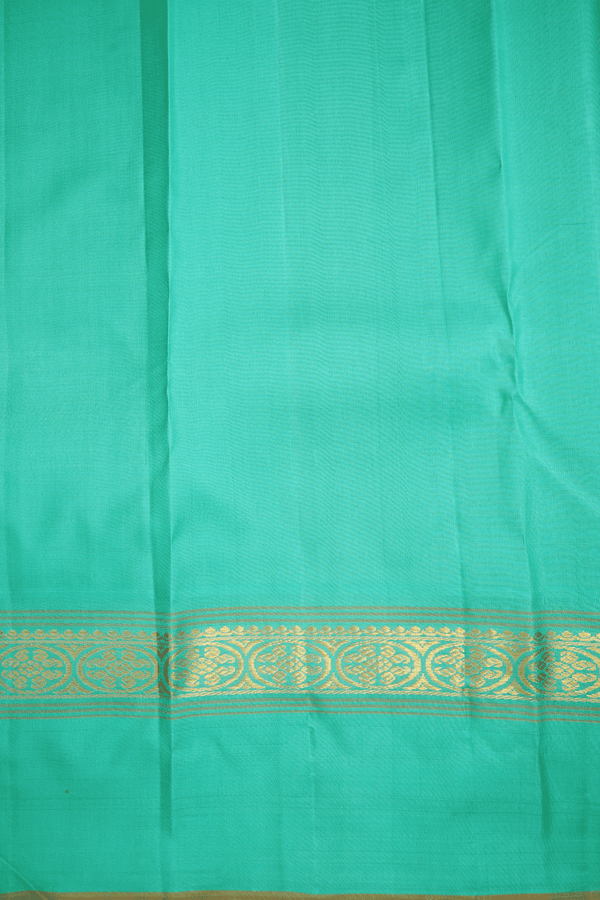 Korvai Zari Border Plain Regal Purple Kanchipuram Silk Saree