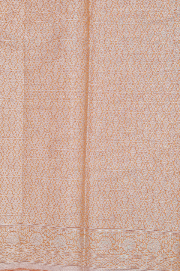 Kota Cotton In Golden Yellow With Floral Design