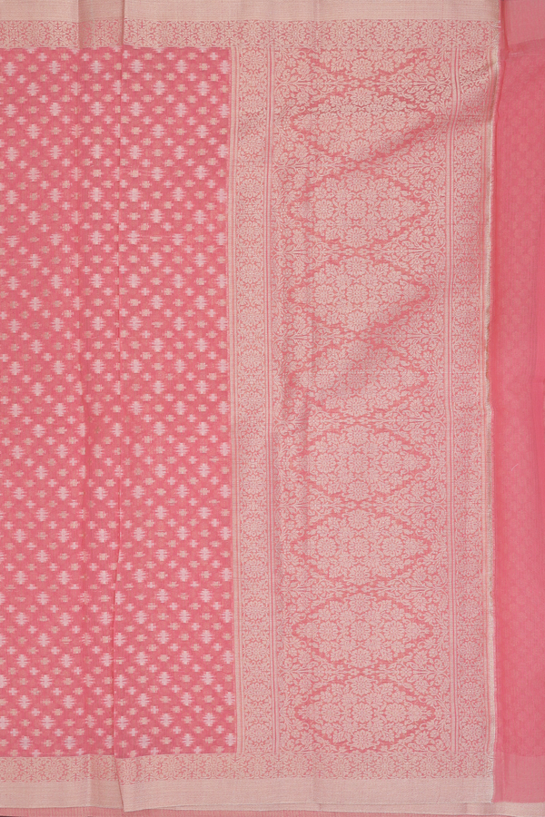 Kota Cotton In Peach Pink With Allover Buttas