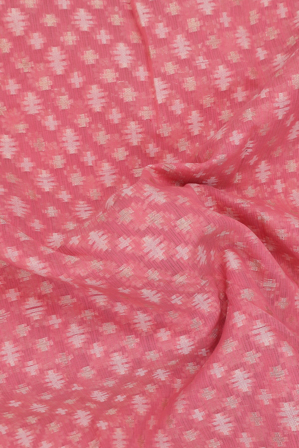 Kota Cotton In Peach Pink With Allover Buttas