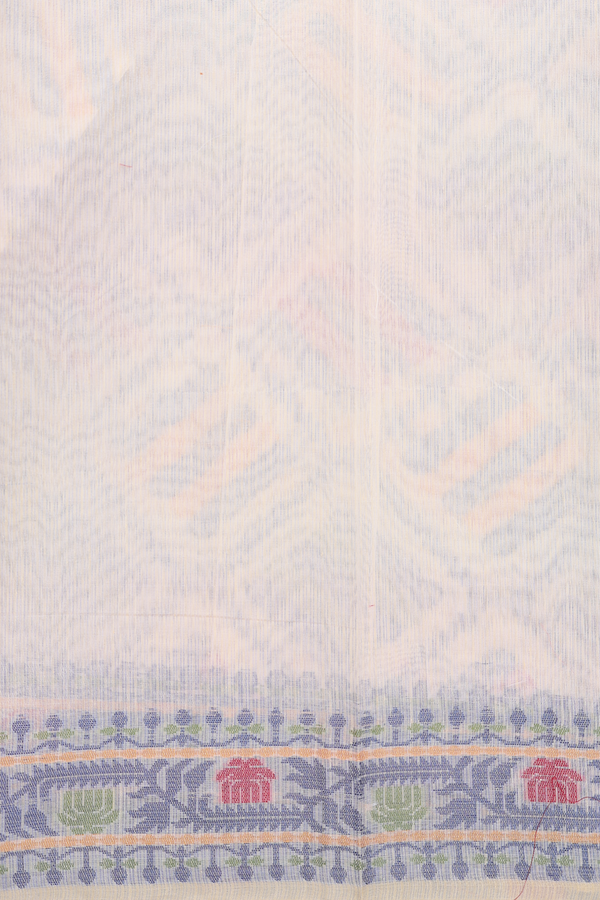 Kota Cotton Saree In Beige With Allover Design