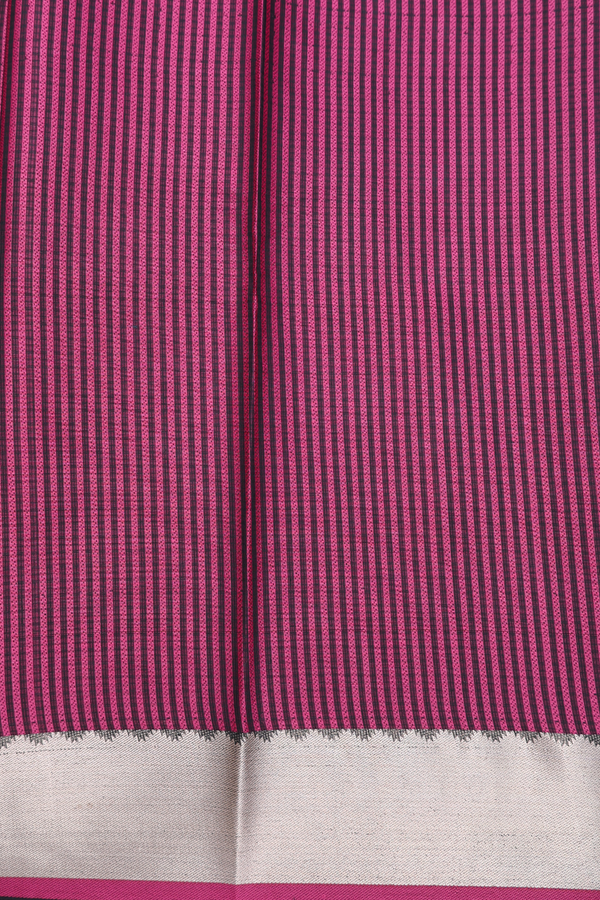 Kota Cotton Saree In Black With Zari Border