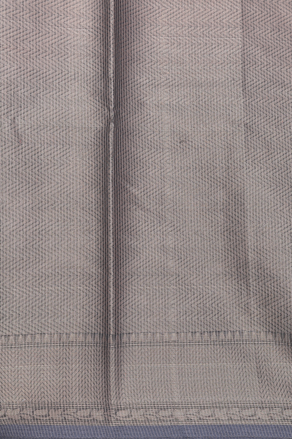 Kota Cotton Saree In Charcoal Grey With Allover Design