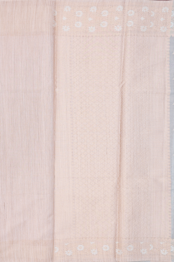 Kota Cotton Saree In Cream And Green With Stripes Design