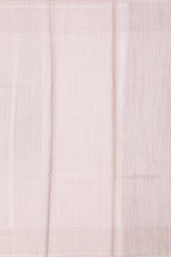 Kota Cotton Saree In Cream And Green With Stripes Design