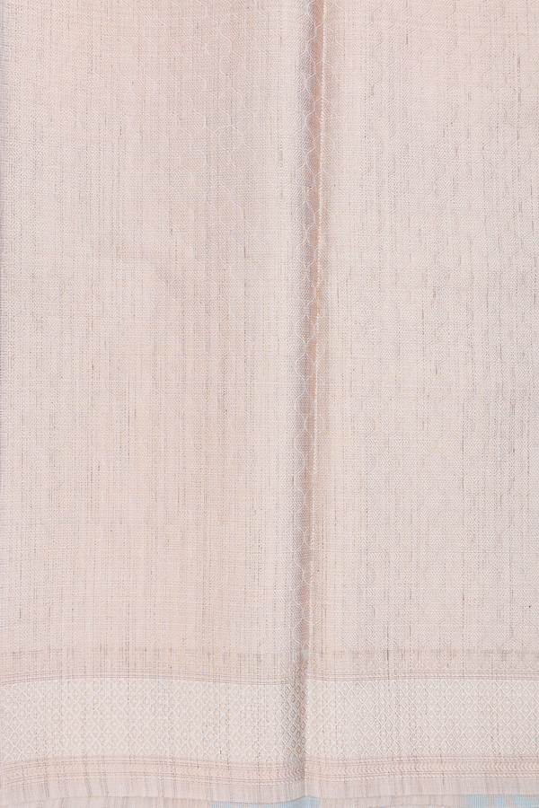 Kota Cotton Saree In Cream And Green With Stripes Design