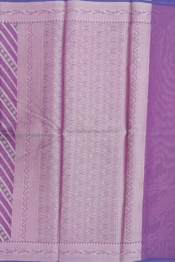 Kota Cotton Saree In Dual Tone With Chevron Design