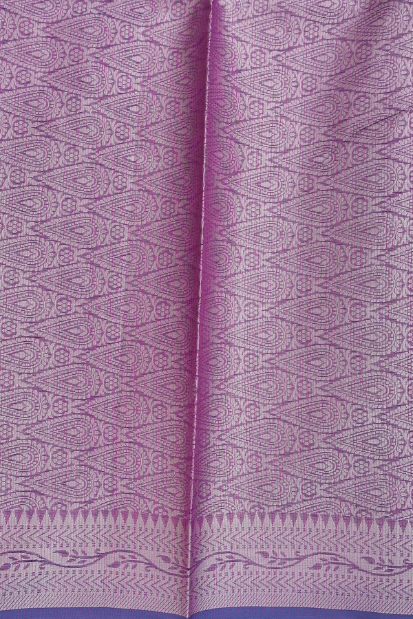 Kota Cotton Saree In Dual Tone With Chevron Design