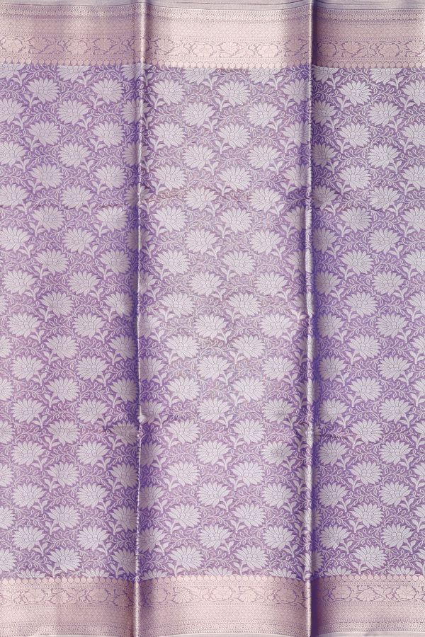 Kota Cotton Saree In Dual Tone With Floral Design