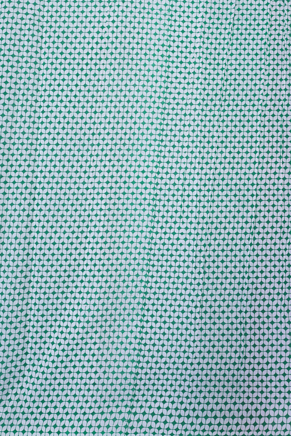 Kota Cotton Saree In Green With Diamond Design