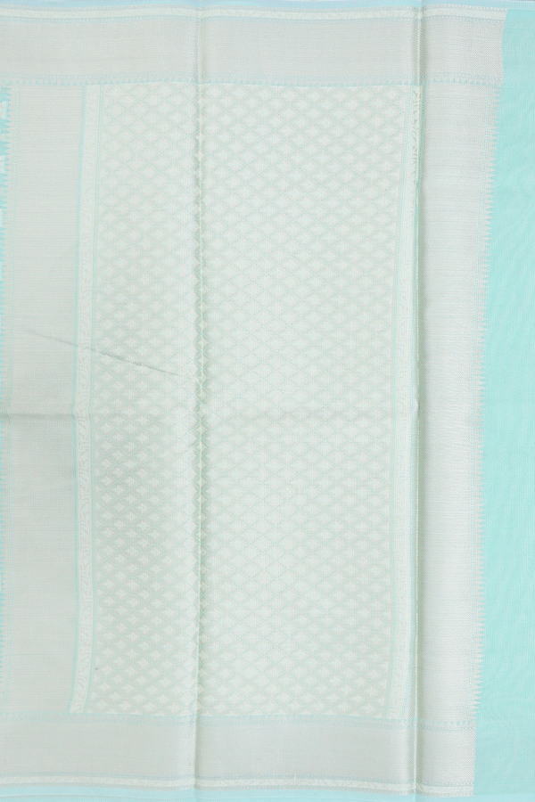 Kota Cotton Saree In Green With Floral Design