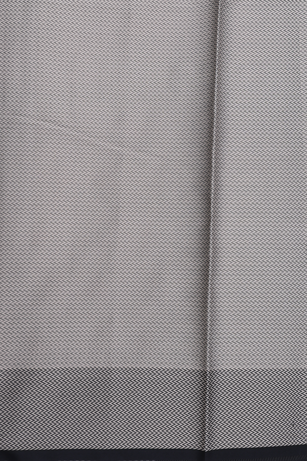 Kota Cotton Saree In Light Grey With Floral Buttas