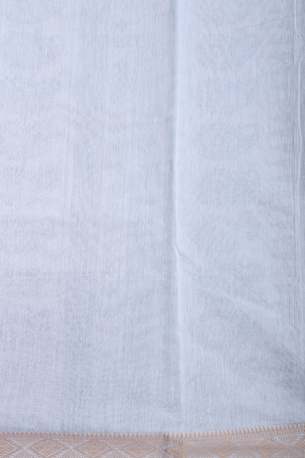 Kota Cotton Saree In Light Grey With Floral Printed Design
