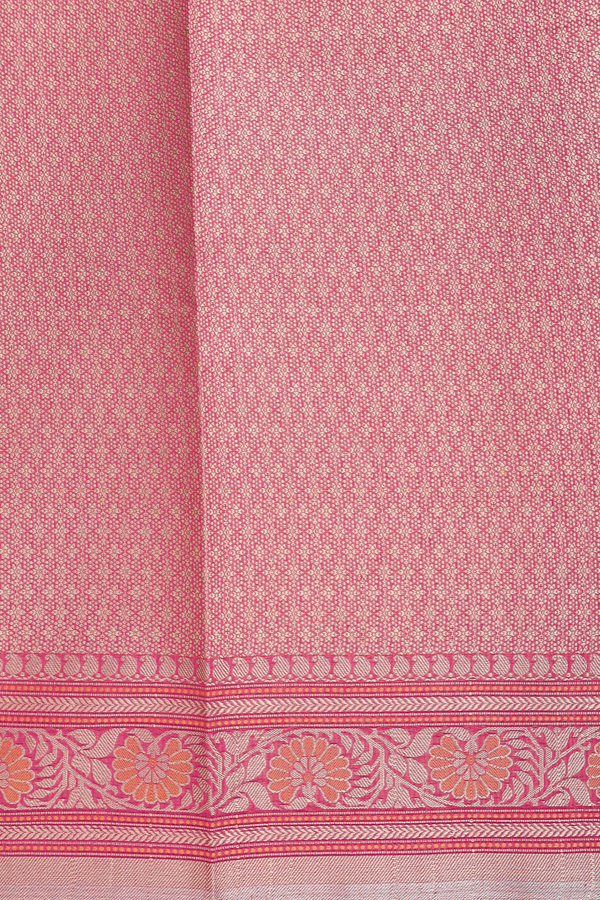 Kota Cotton Saree In Magenta With Printed Design