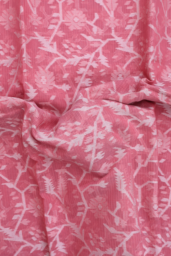 Kota Cotton Saree In Mulberry With Allover Design